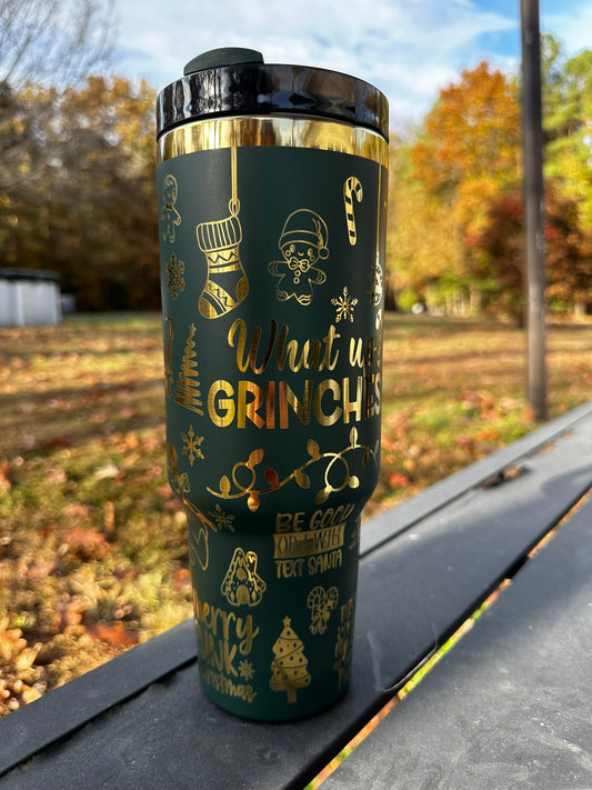 Green & Gold Grinches Tumbler