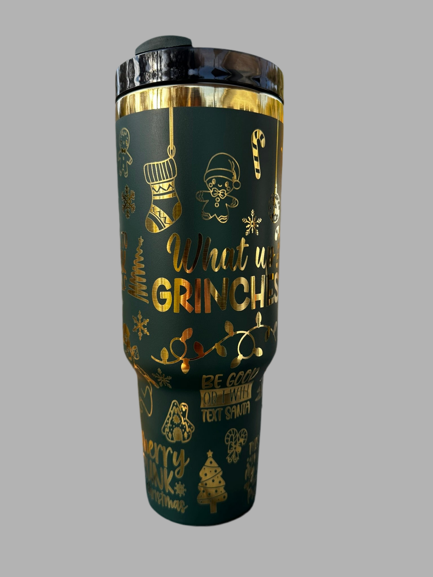 Green & Gold Grinches Tumbler