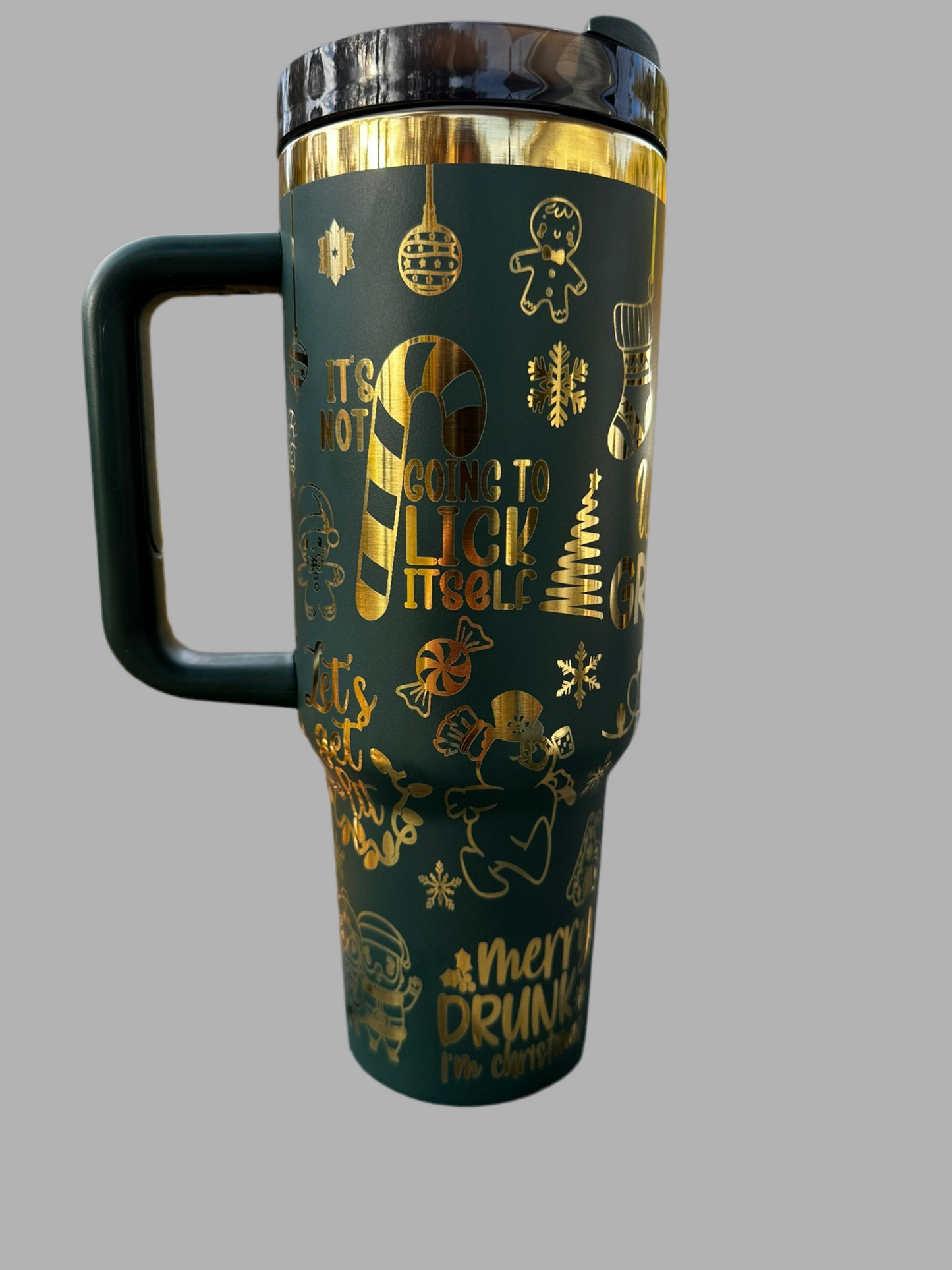 Green & Gold Grinches Tumbler